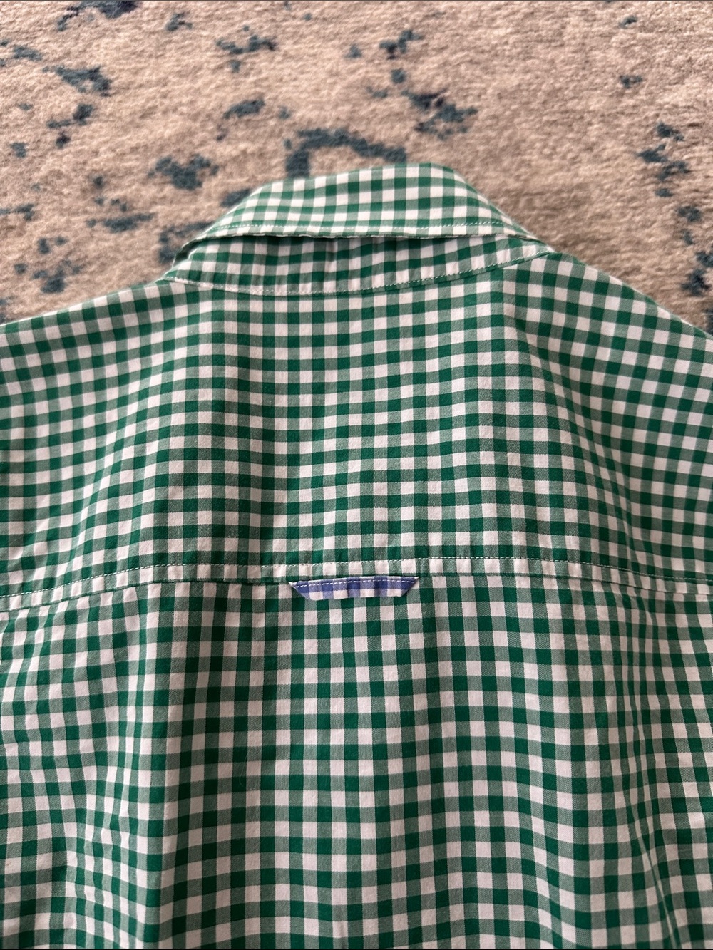 Brooks Brothers green & white checked shirt w/ blue & white check - Picture 8 of 10